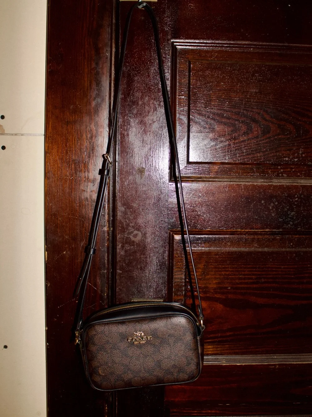 Coach Brown and Black Crossbody Bag